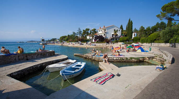 Rupa beach, Malinska