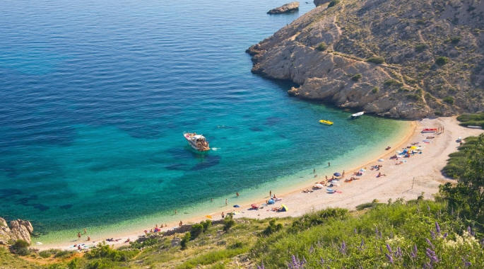 Oprna Beach, Stara Baska, Krk Island